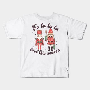 Fa La La La Love the season Kids T-Shirt